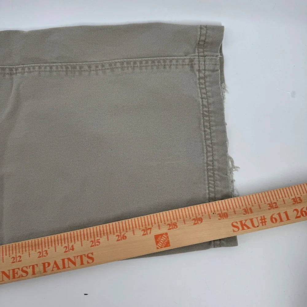 Wrangler Mens Khaki Tan Straight Leg Cargo Pant Cotton Workwear Utility Tactical